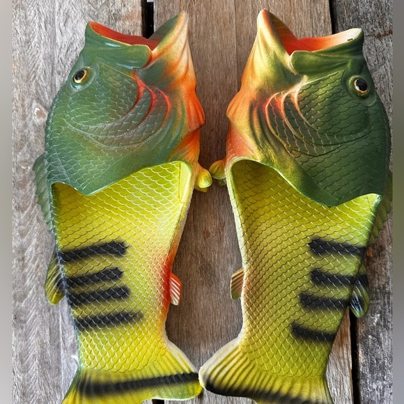 Fish Slippers Beach Shoes Non-Slip Shoes Creative Bass Funny Slippers - Picture 4 of 11